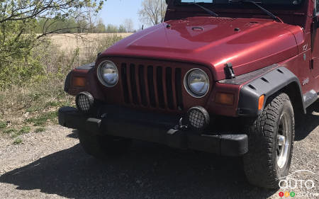 Ces Nokian Outpost à l’essai sur un Jeep TJ viennent de passer le test hivernal.